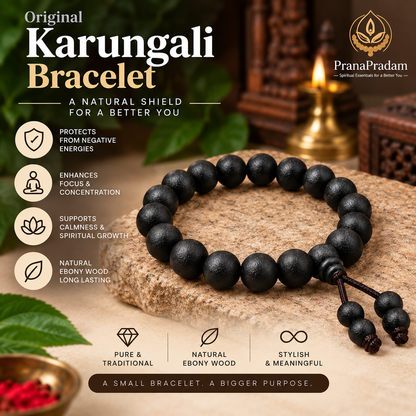 Karungali Bracelet – Timeless Elegance in Natural Ebony Wood