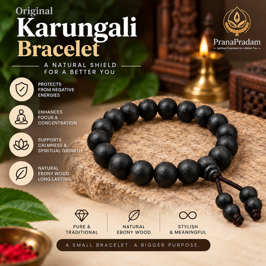 Karungali Bracelet – Timeless Elegance in Natural Ebony Wood
