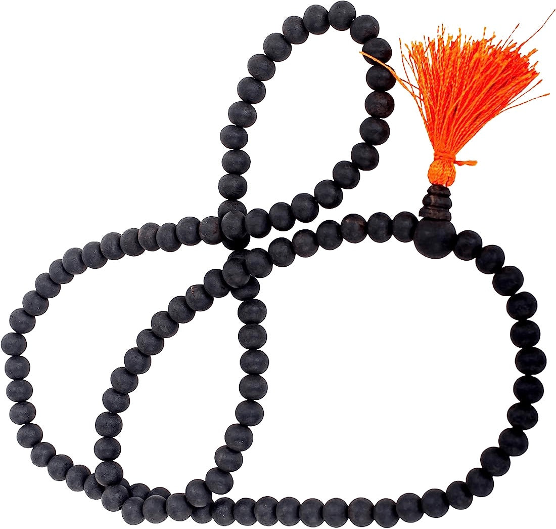 Original Karungali Malai (Sacred Black Ebony Wood Mala) 108 Beads