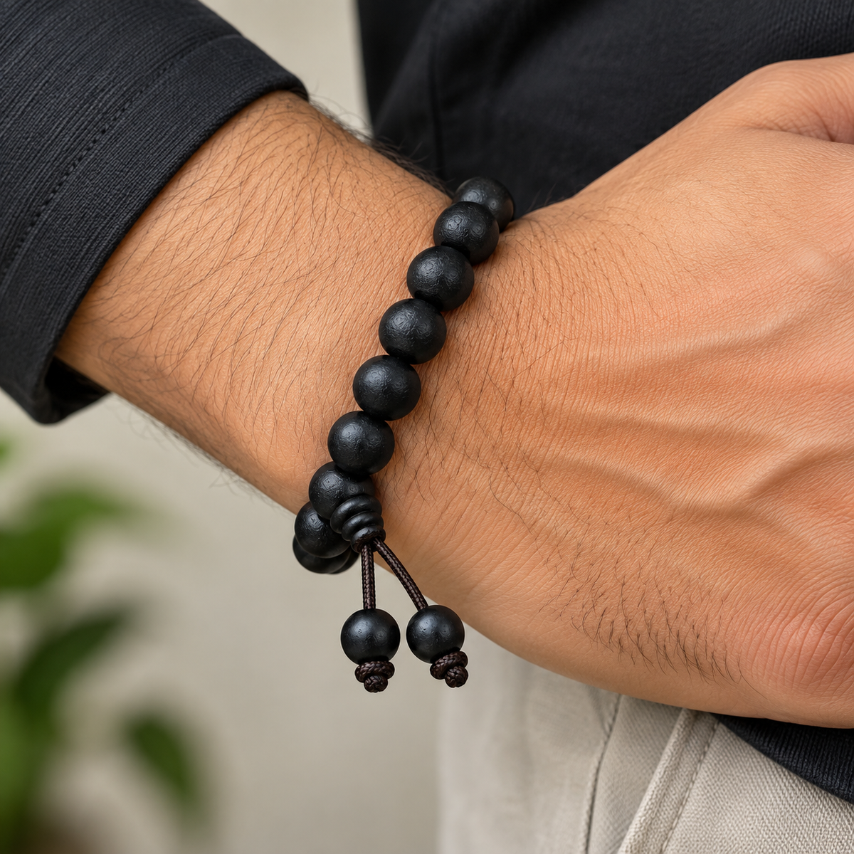 Karungali Bracelet – Timeless Elegance in Natural Ebony Wood